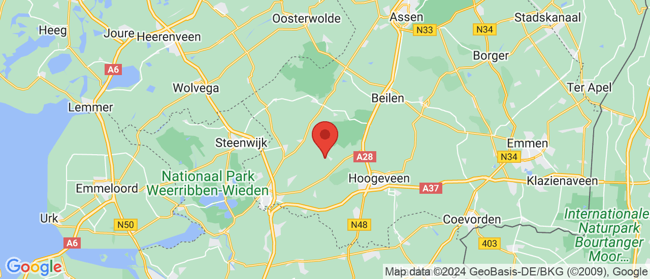 Google maps locatie van Hamstra & Herbers