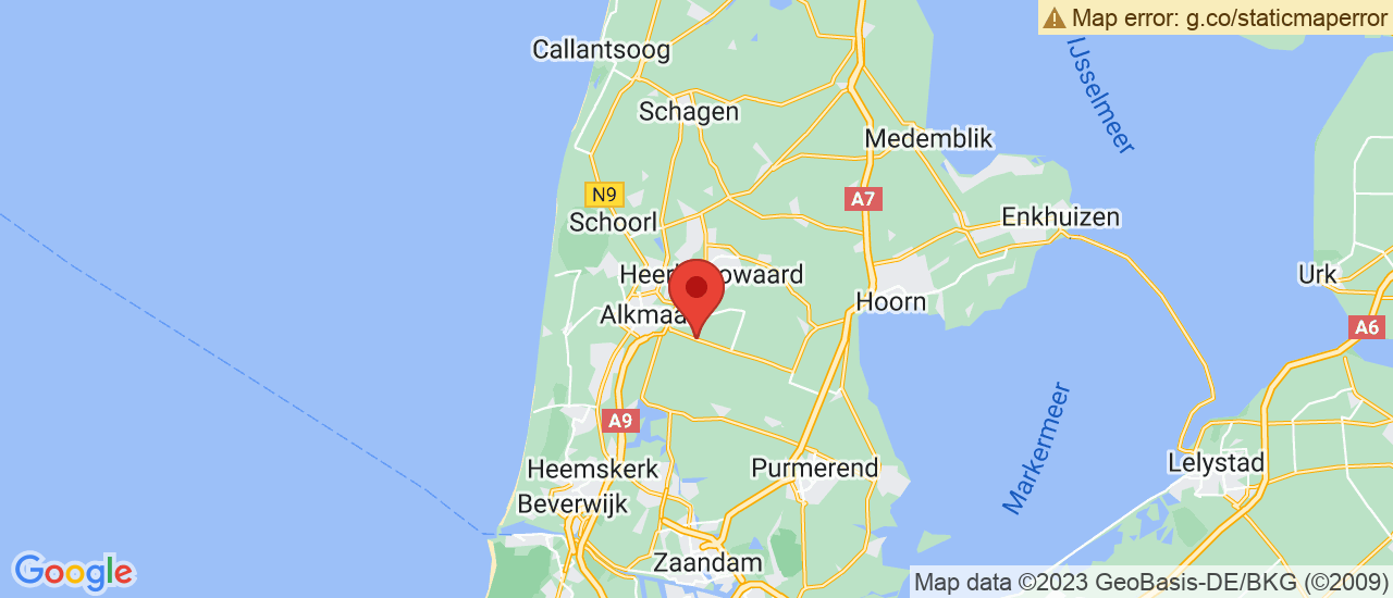 Google maps locatie van De Goede B.V.