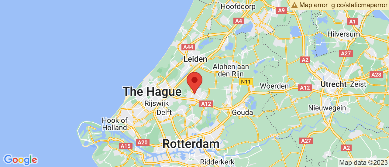 Google maps locatie van Van der Linden Auto Zoetermeer