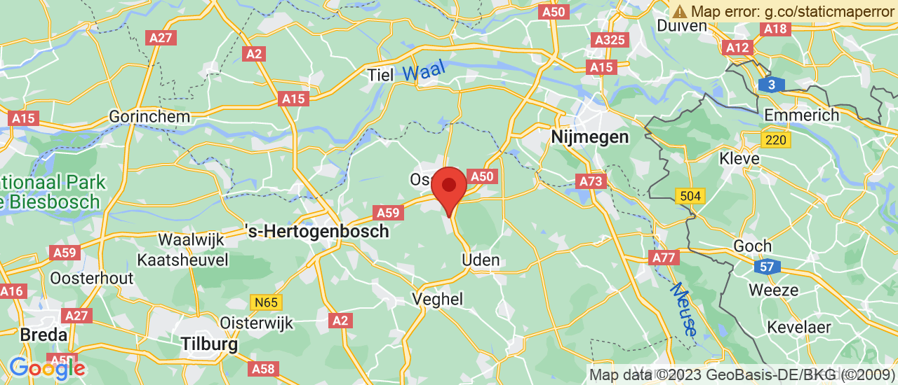 Google maps locatie van Mink van den Brink Auto's