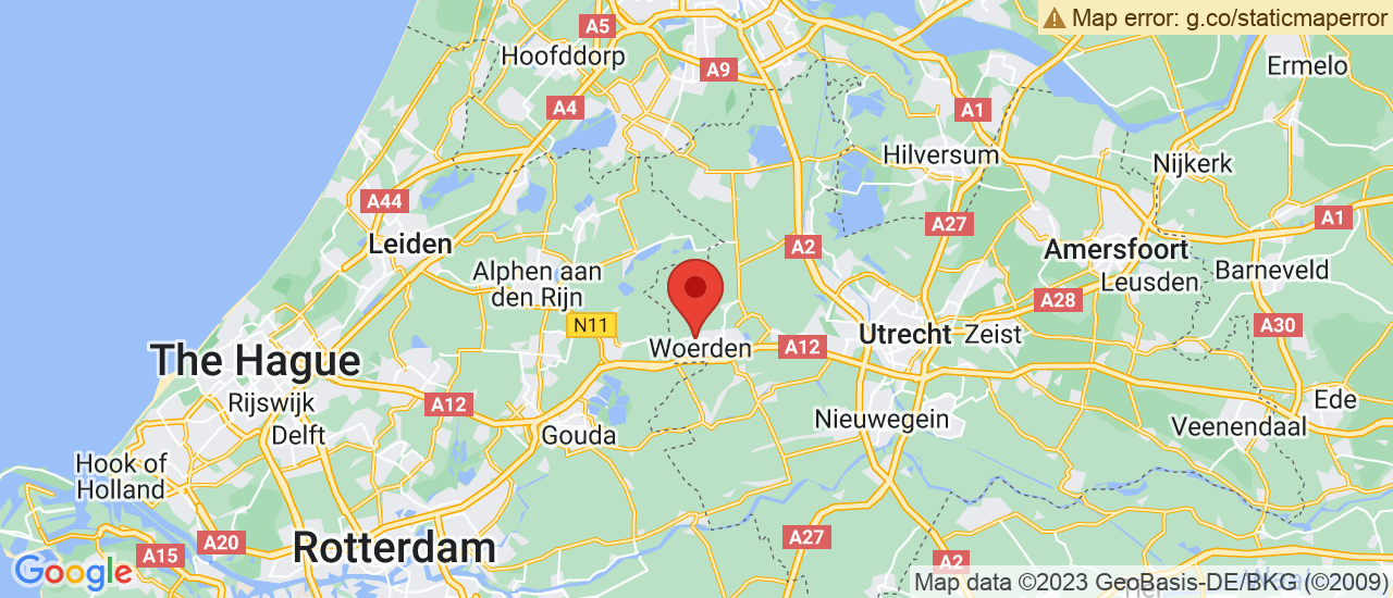 Google maps locatie van Zeeuw & Zeeuw Ford Woerden