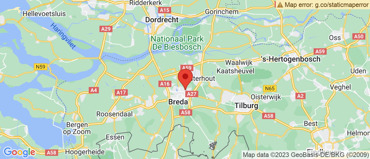 Google maps locatie van Zeeuw & Zeeuw Hyundai Breda