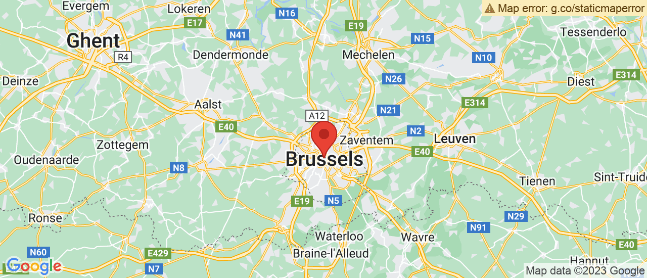 Google maps locatie van Camionette Bruxelles