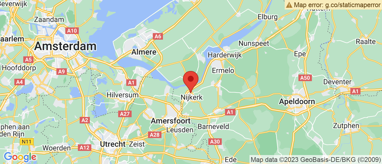 Google maps locatie van Autohuis Gelderland