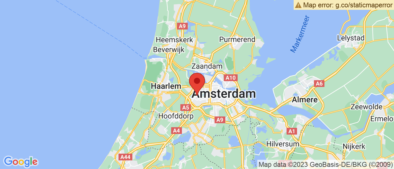 Google maps locatie van DUSA Amsterdam