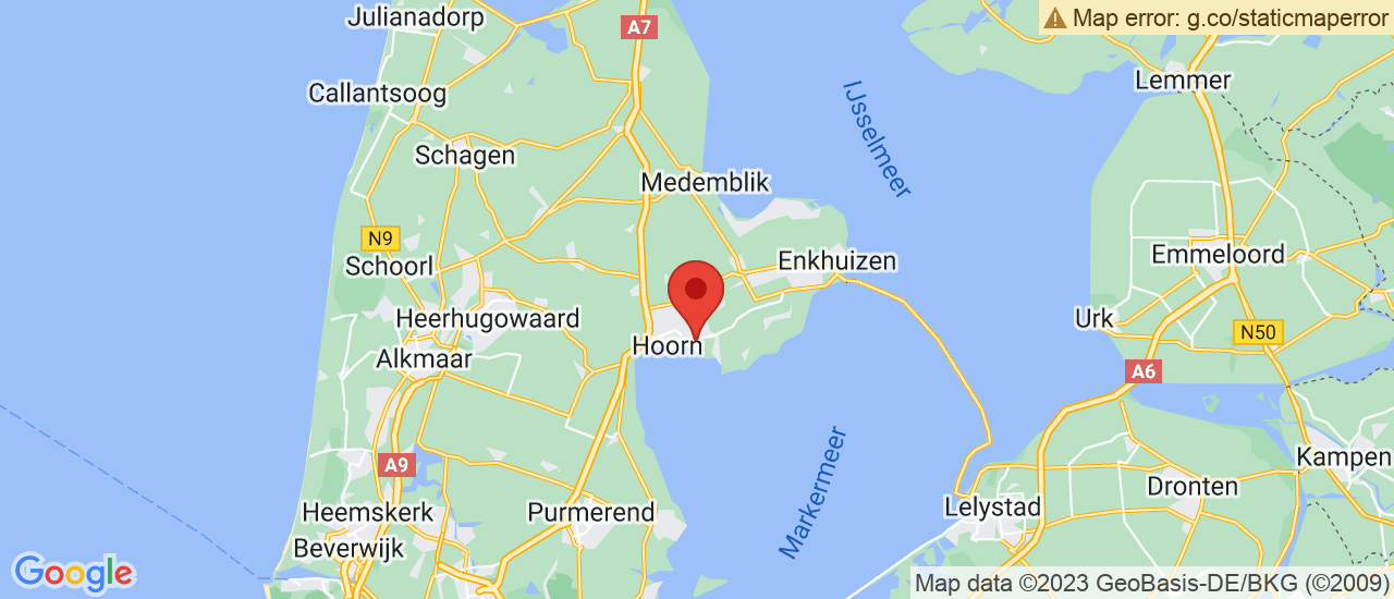 Google maps locatie van Gomes Noord-Holland B.V. Hoorn