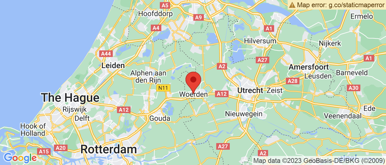 Google maps locatie van Automobielbedrijf Van Ekris Woerden B.V.