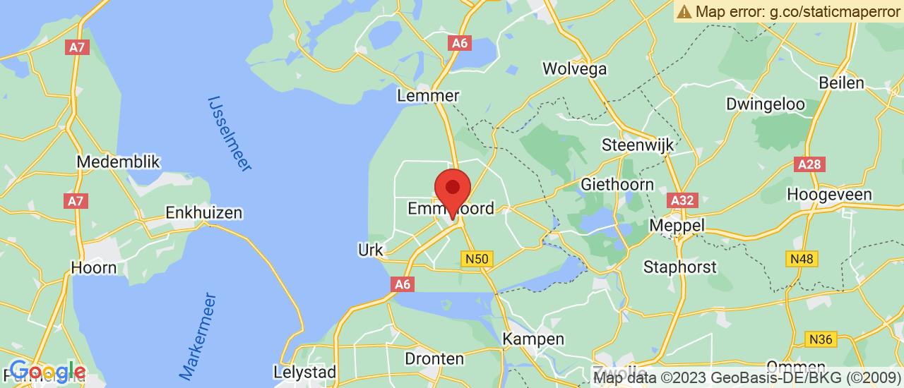 Google maps locatie van Autobedrijf van der Heide Emmeloord B.V.