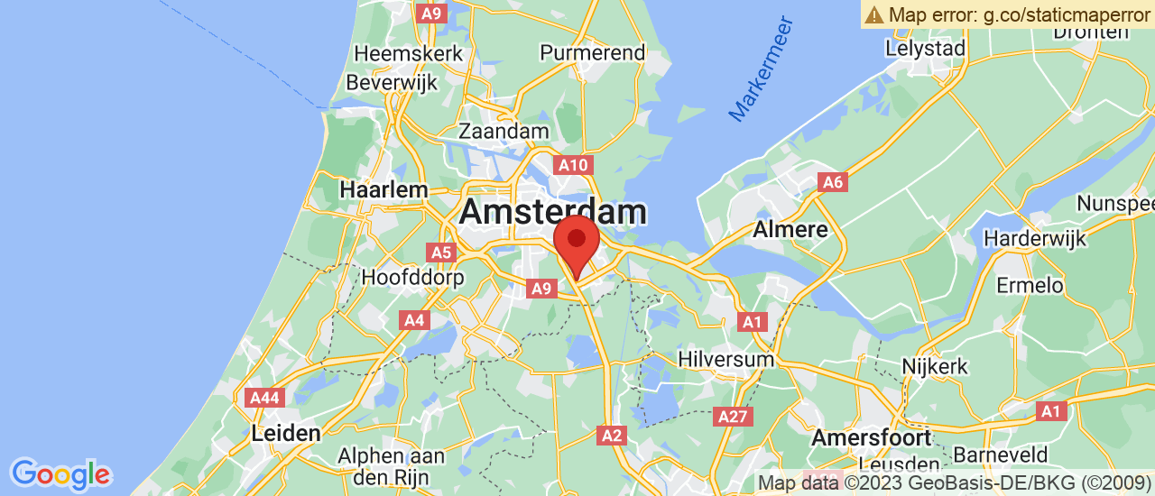 Google maps locatie van Carway Amsterdam