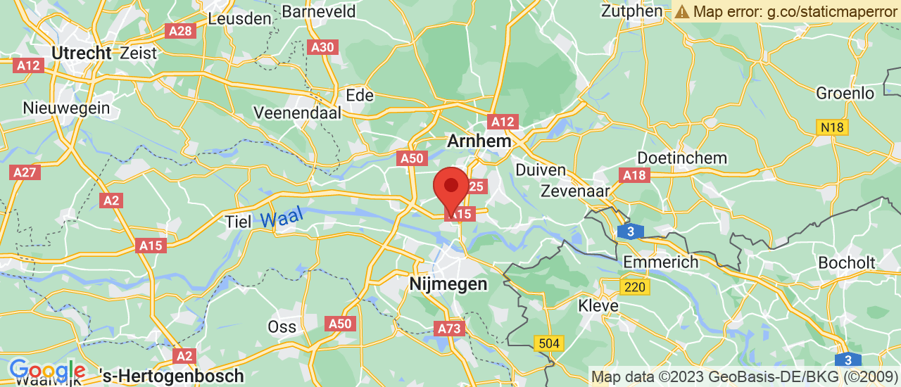 Google maps locatie van Van den Brink Auto's