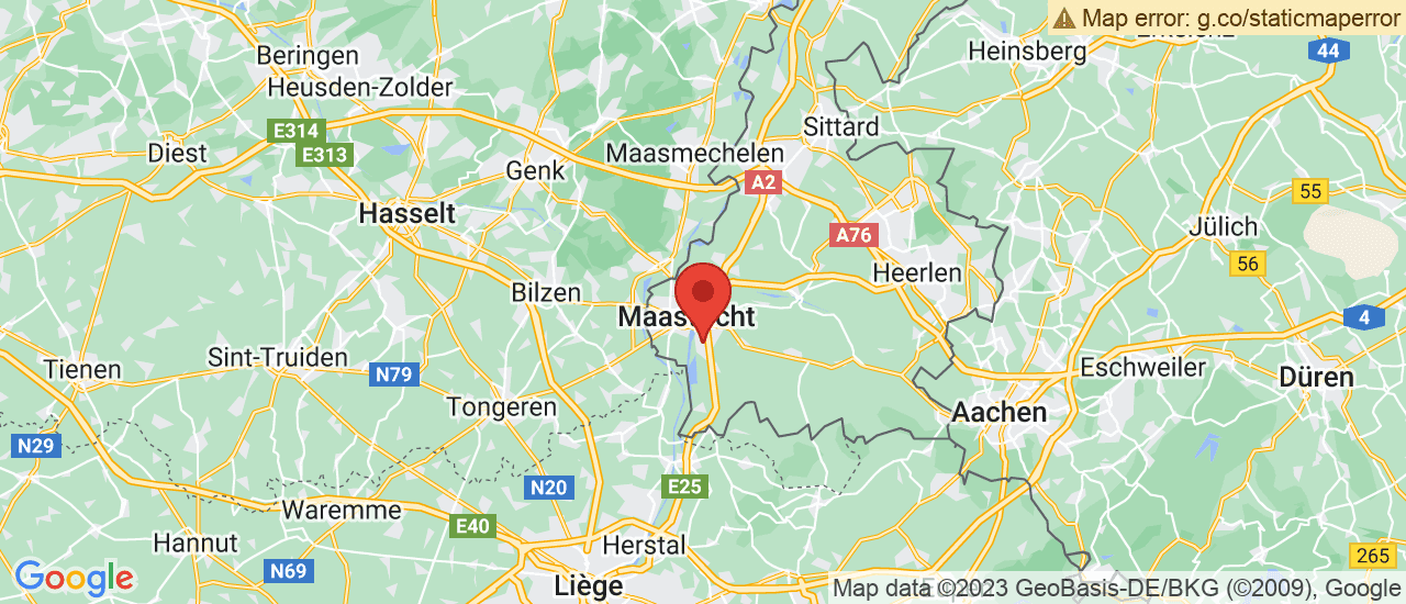 Google maps locatie van Auto Clinic Maastricht