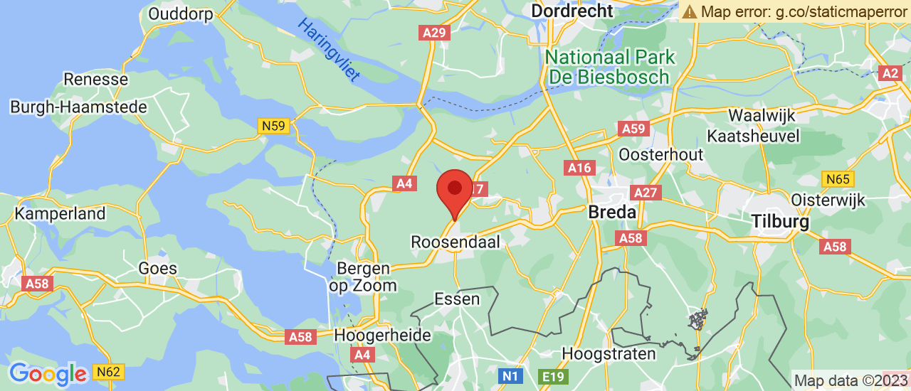 Google maps locatie van Zeeuw & Zeeuw Hyundai Roosendaal