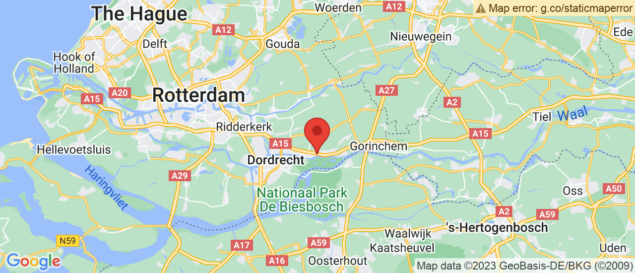 Google maps locatie van Truckcentrum Sliedrecht