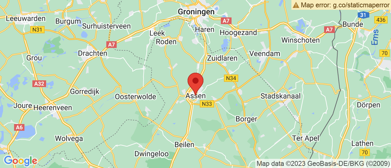 Google maps locatie van Van Leeuwen Auto's Assen