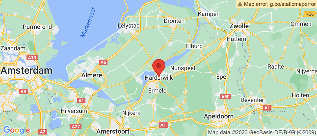 Google maps locatie van De Autostore Harderwijk