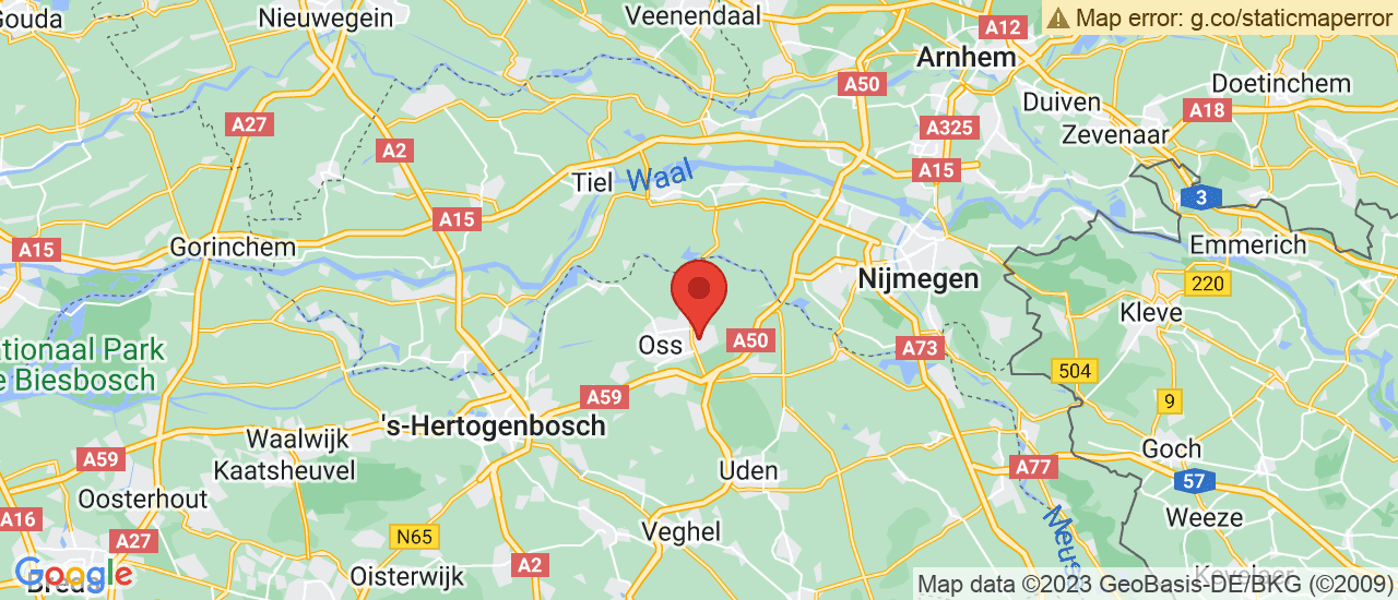 Google maps locatie van Danenhoef Auto's