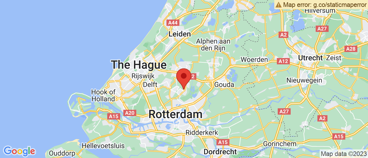 Google maps locatie van De Rooy Auto's