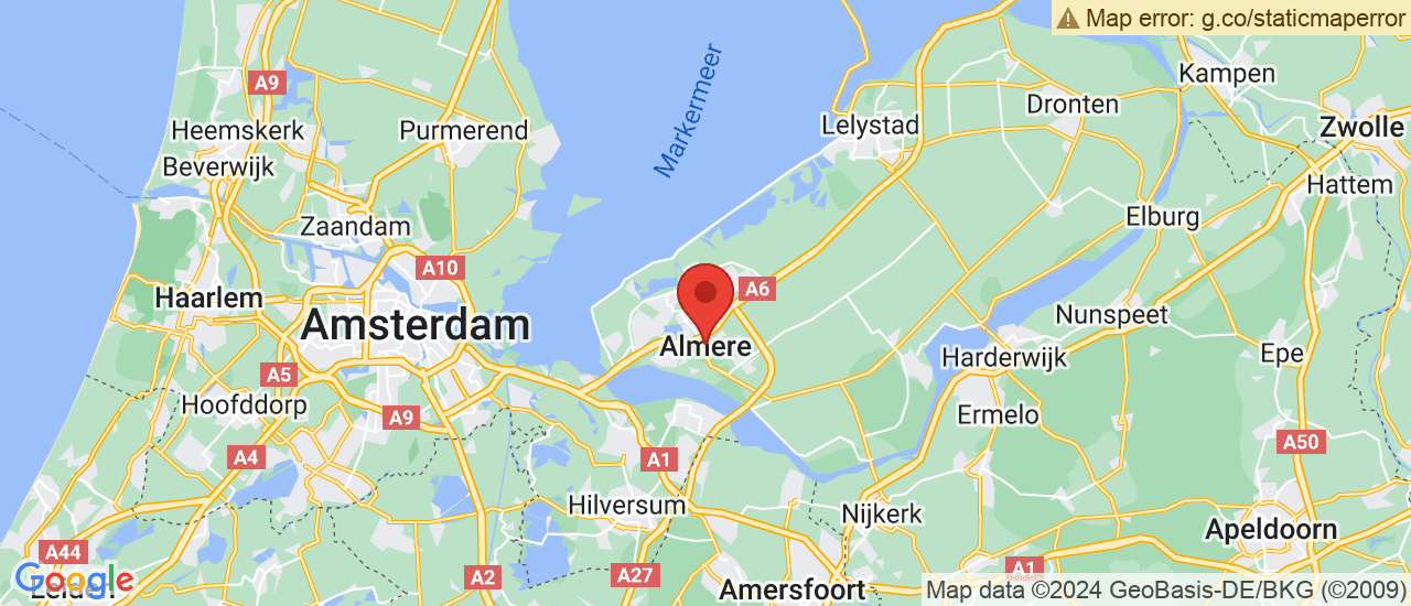 Google maps locatie van Autopoint Almere