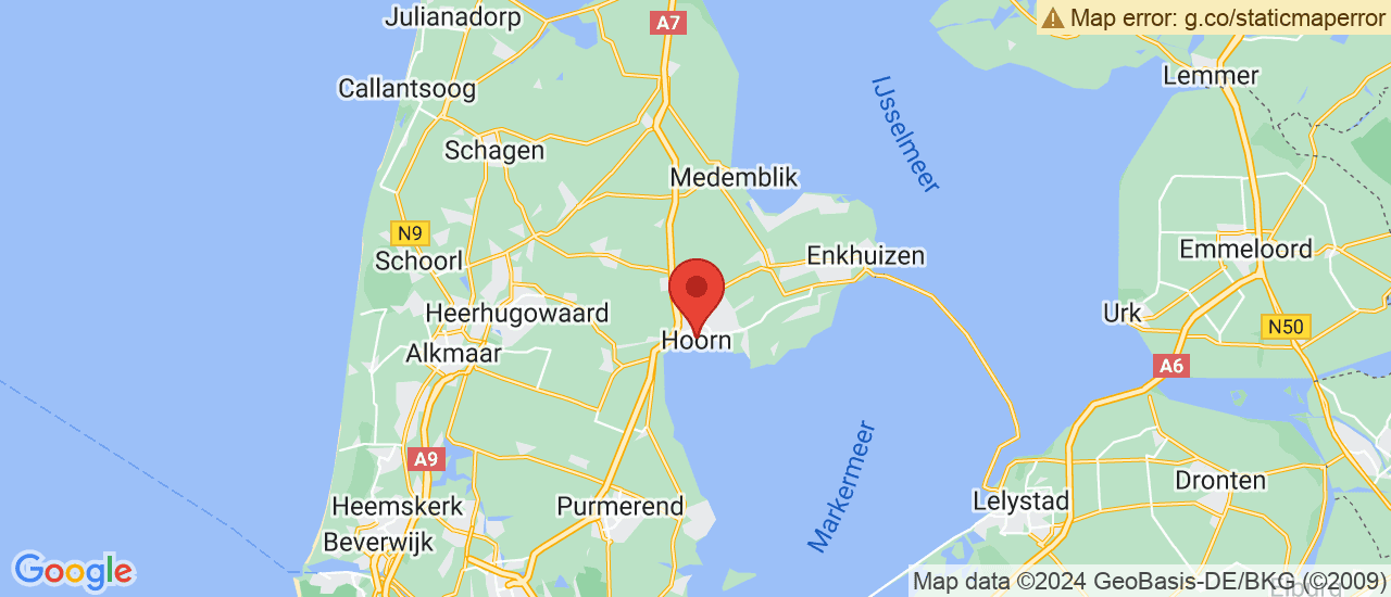 Google maps locatie van Auto Jonker Hoorn B.V.