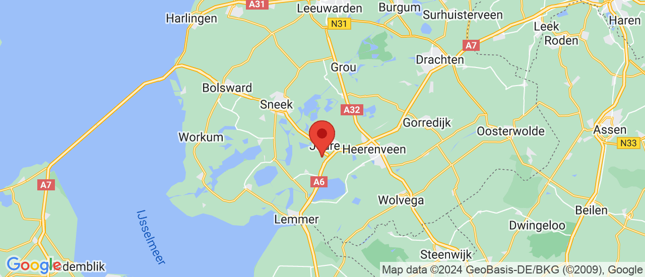 Google maps locatie van Auto bij de brug