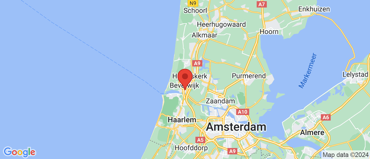 Google maps locatie van Autohandel Velsen