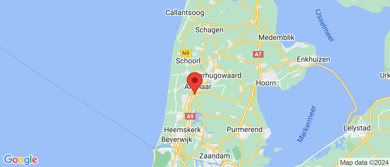 Google maps locatie van Honda Welman Alkmaar B.V.