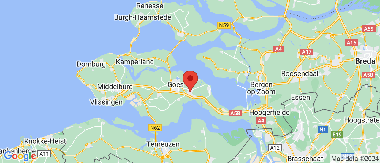 Google maps locatie van Van de Velde Auto's B.V.