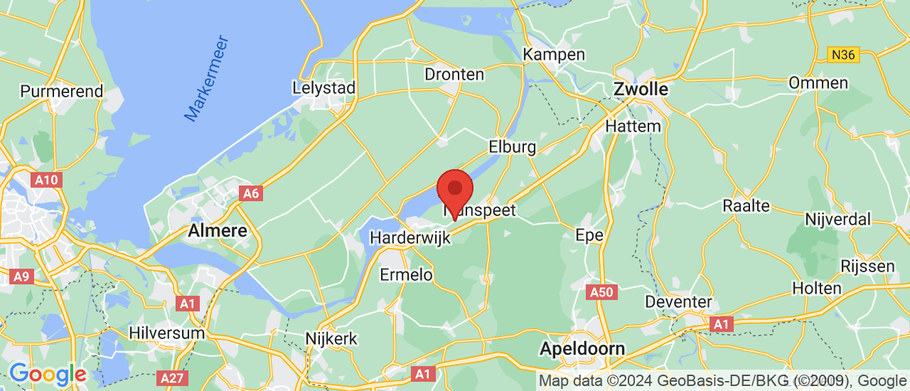 Google maps locatie van Auto de Zwaan