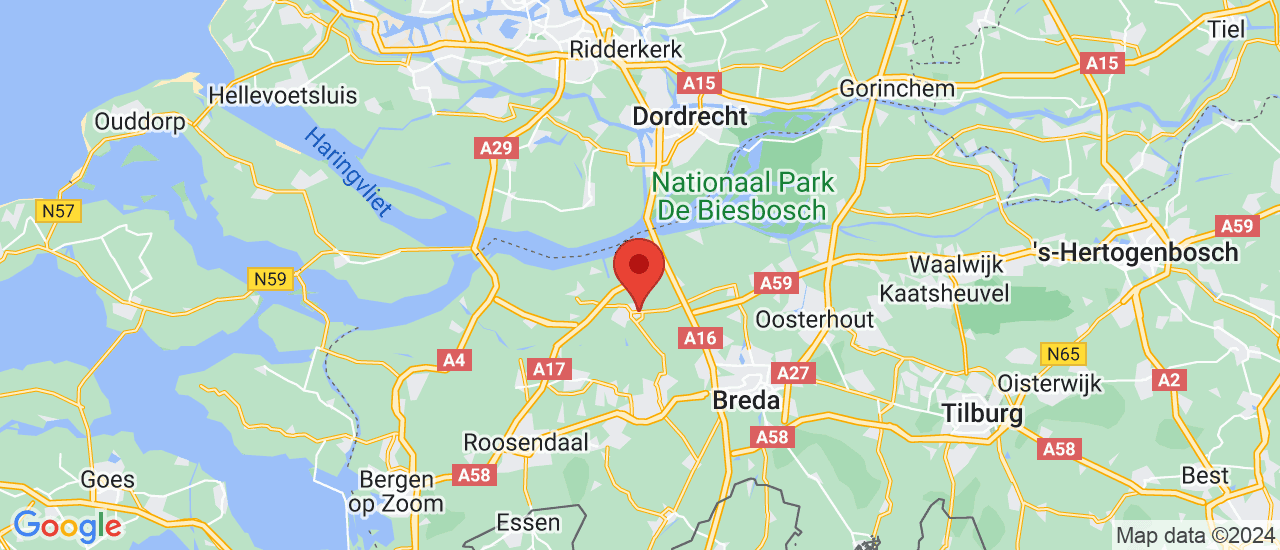 Google maps locatie van AutoCentrum Zevenbergen