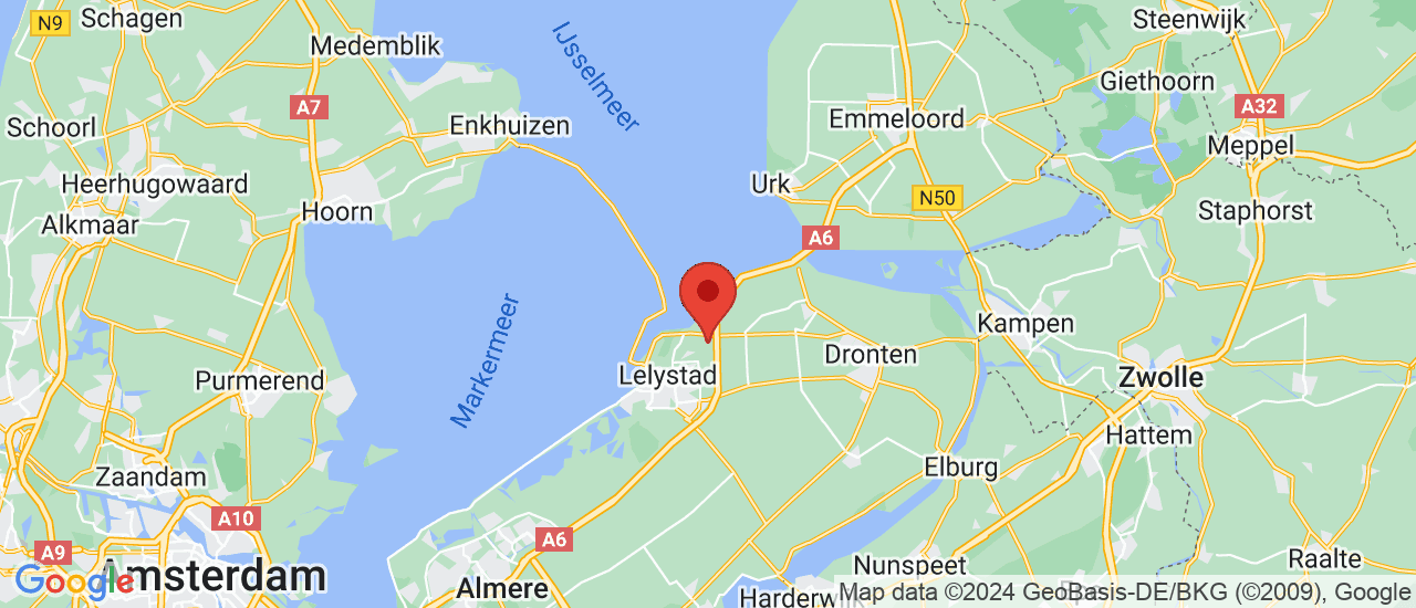 Google maps locatie van F&A Auto's