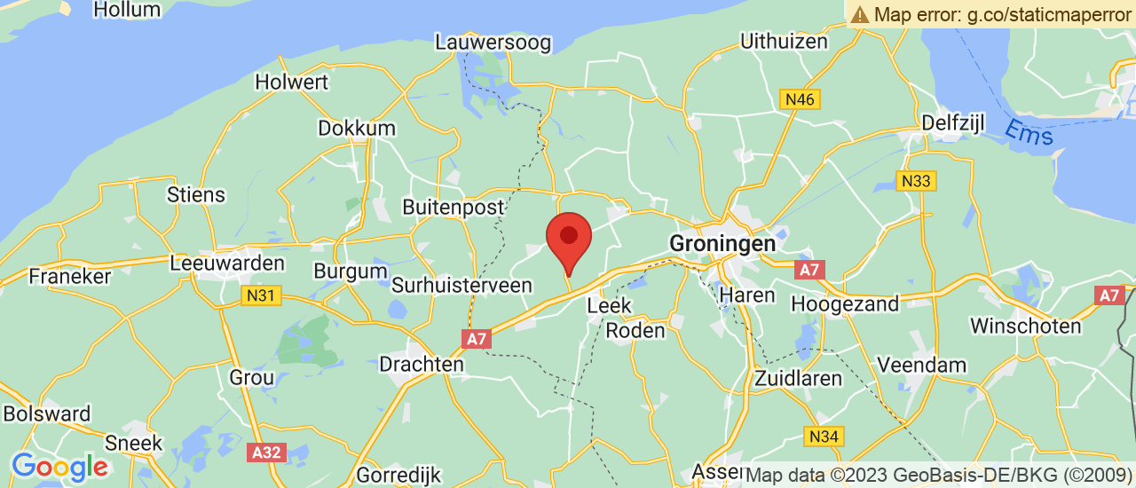 Google maps locatie van Veenhuizen Bedrijfsauto's BV