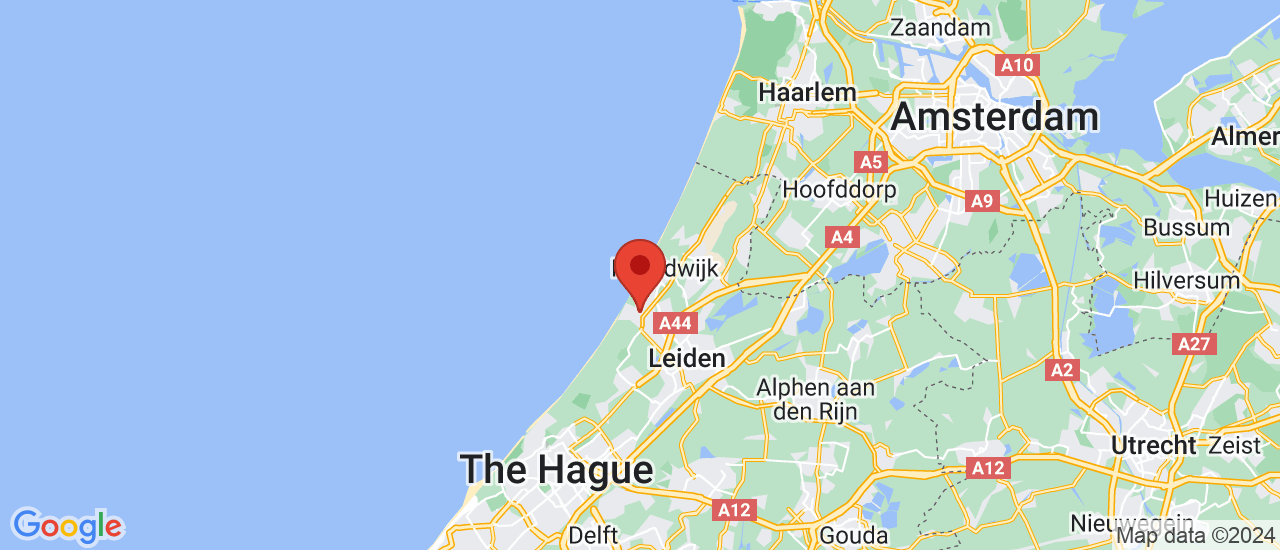 Google maps locatie van De Jong Autobedrijf Katwijk B.V.