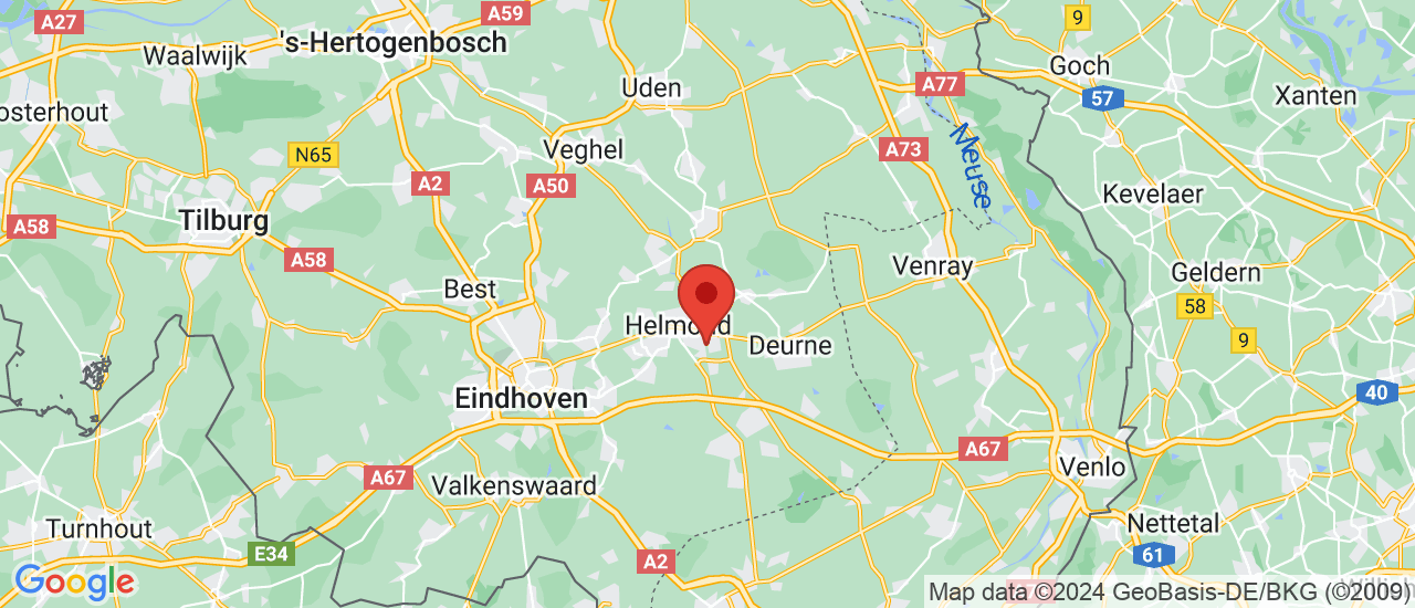 Google maps locatie van Eurocars Helmond