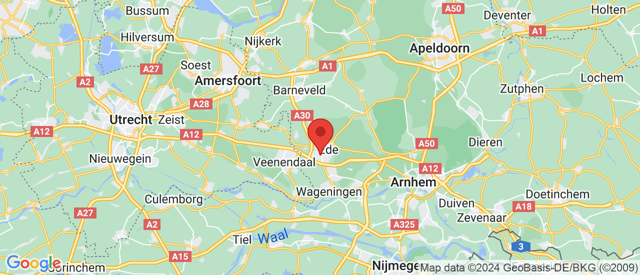 Google maps locatie van Carplaza Ede