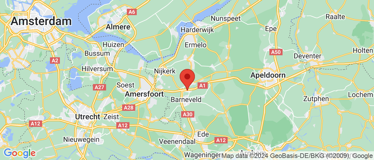 Google maps locatie van Autobedrijf van den Berg BV