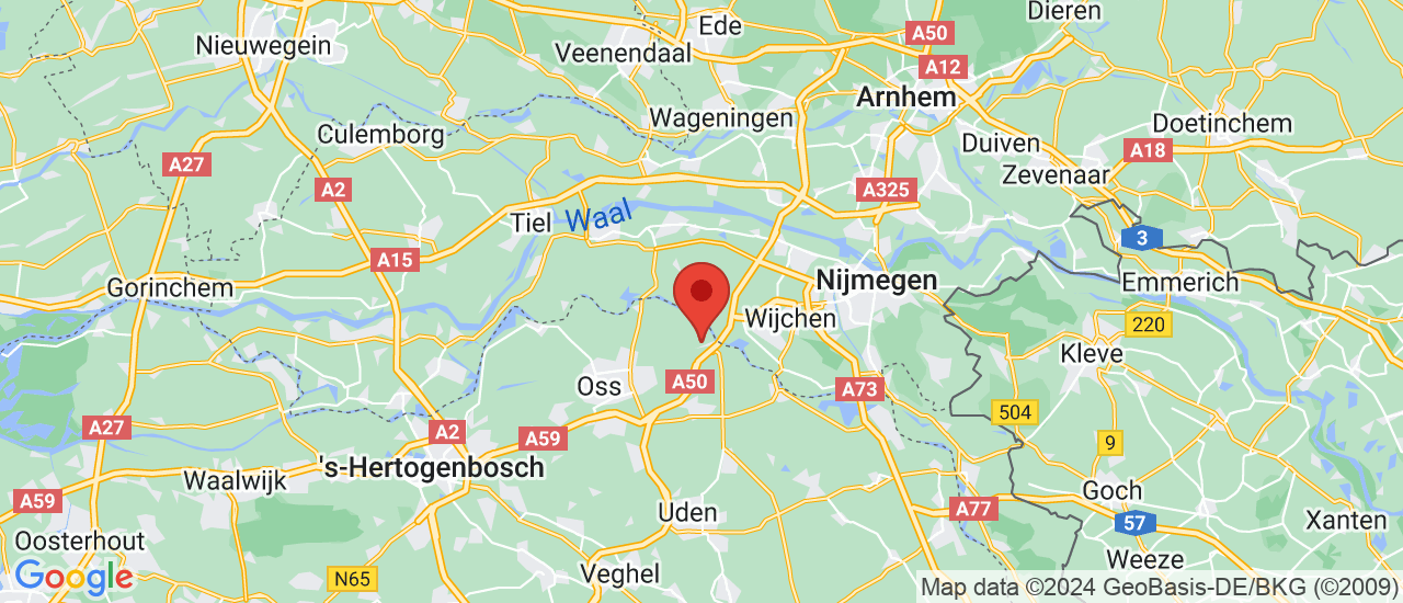 Google maps locatie van Twan van de Werken Auto’s