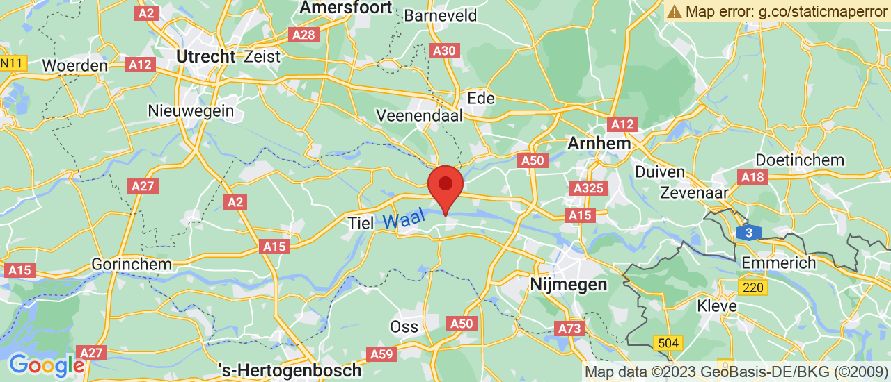 Google maps locatie van Autobedrijf Paul van Bergen B.V.