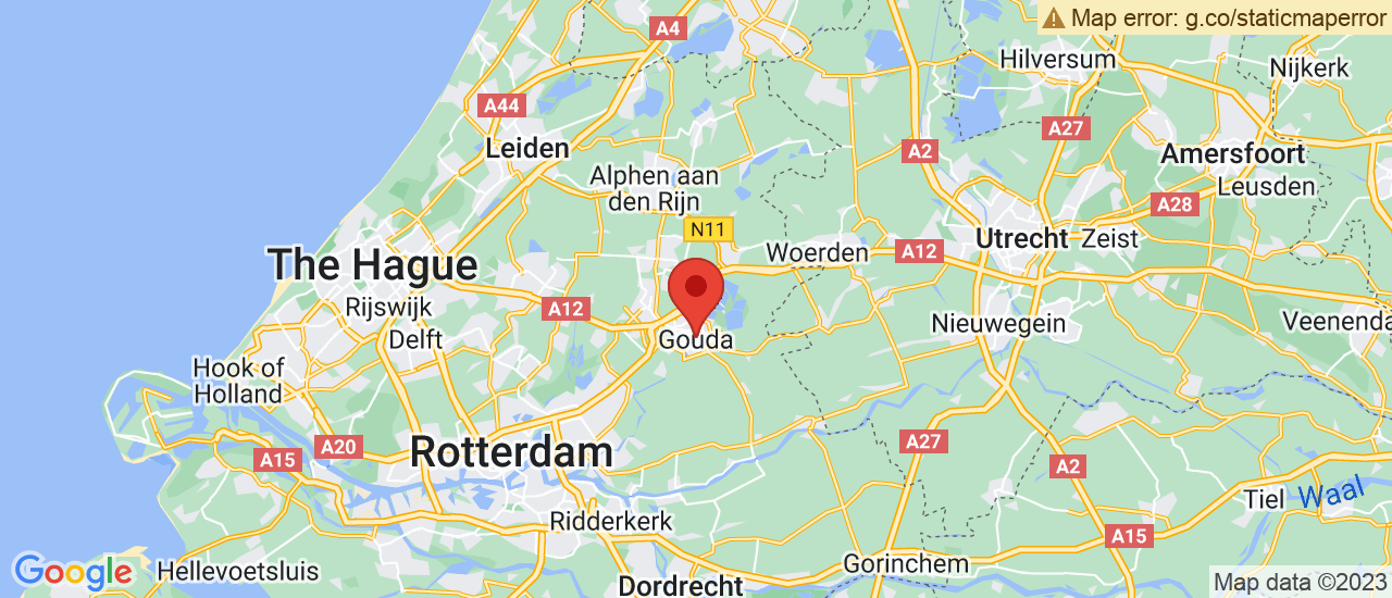 Google maps locatie van Hans Jongerius B.V. Gouda