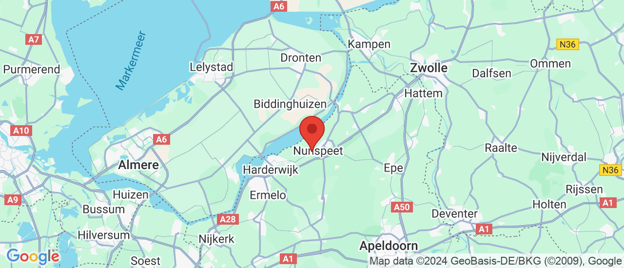 Google maps locatie van Autobedrijf Stronkhorst