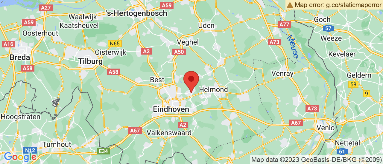 Google maps locatie van Vakgarage van den Wildenberg