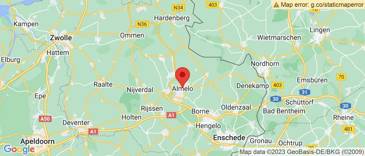 Google maps locatie van Lenferink Auto's B.V.