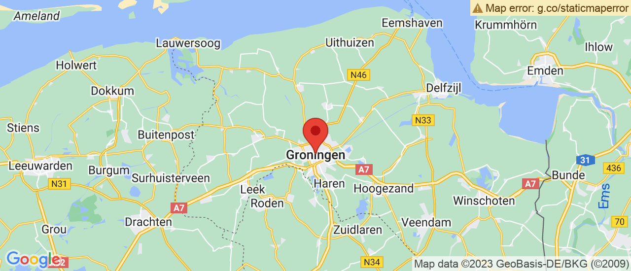 Google maps locatie van Auto Hoogkerk BV