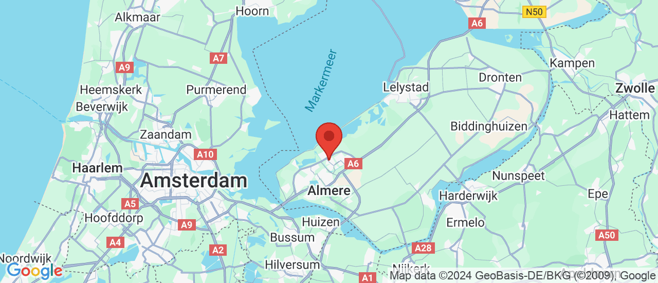 Google maps locatie van KHAN Almere-Buiten