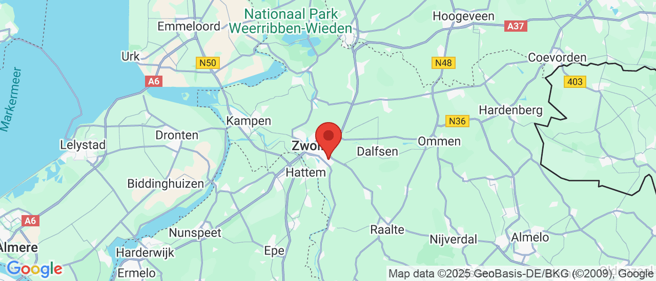 Google maps locatie van Autobedrijf HOPP 