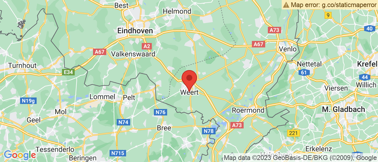 Google maps locatie van Autobedrijf Coumans-Hompes