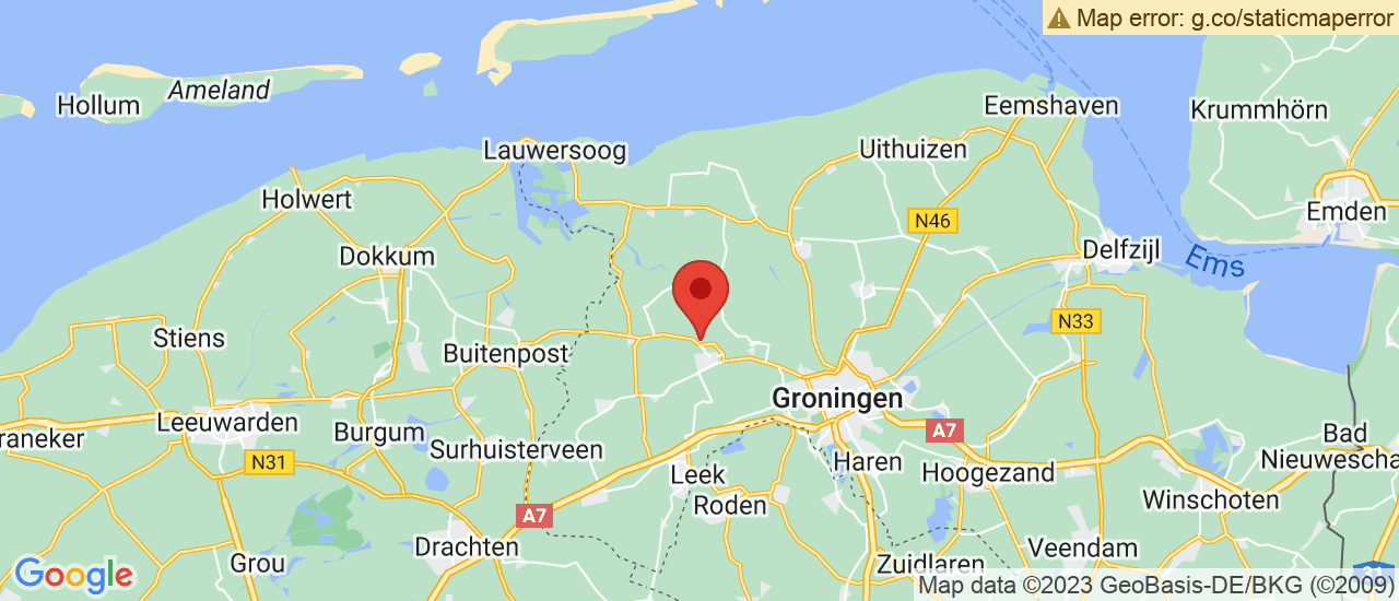 Google maps locatie van Autobedrijf Iwema Noordhorn