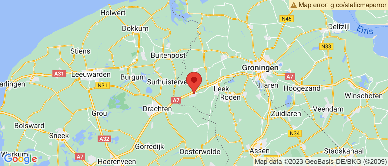 Google maps locatie van Autobedrijf J. Veenhuizen