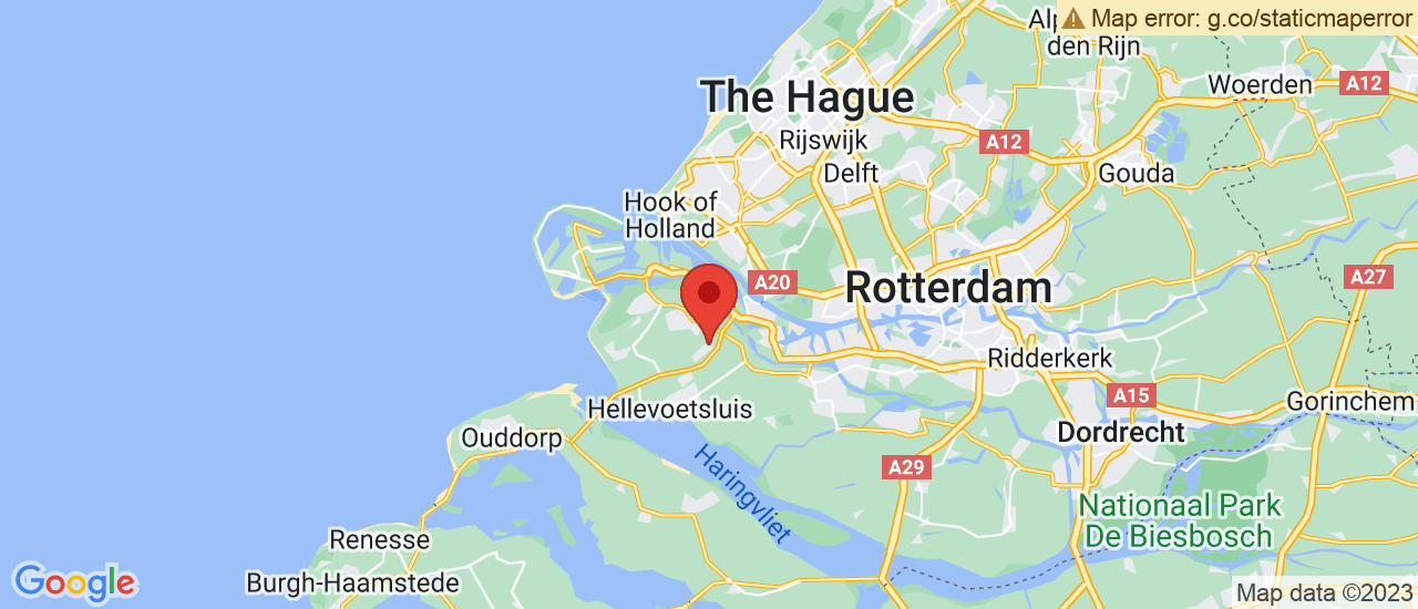 Google maps locatie van Jan van Dijk Brielle