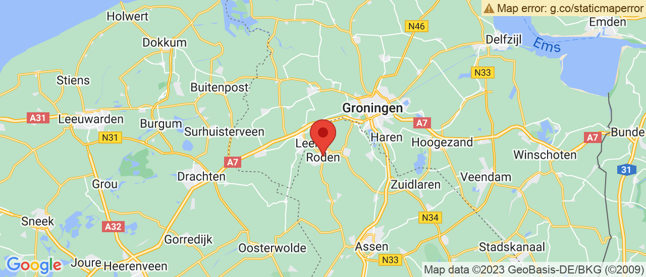 Google maps locatie van AutoRoden B.V.