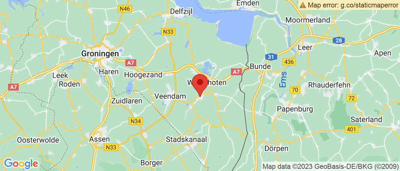 Google maps locatie van Autohuis Zuiderveen